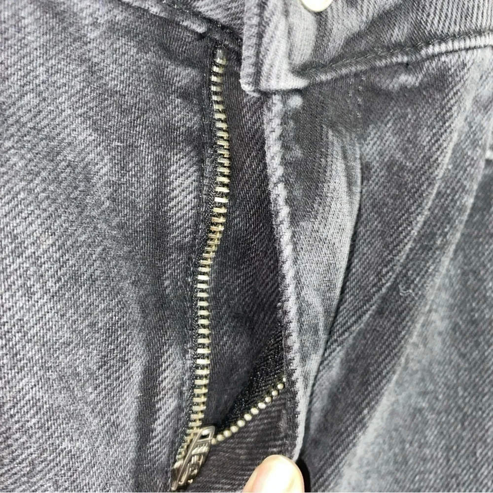 Zara Black High Rise Straight Leg Jeans - Picture 6 of 7